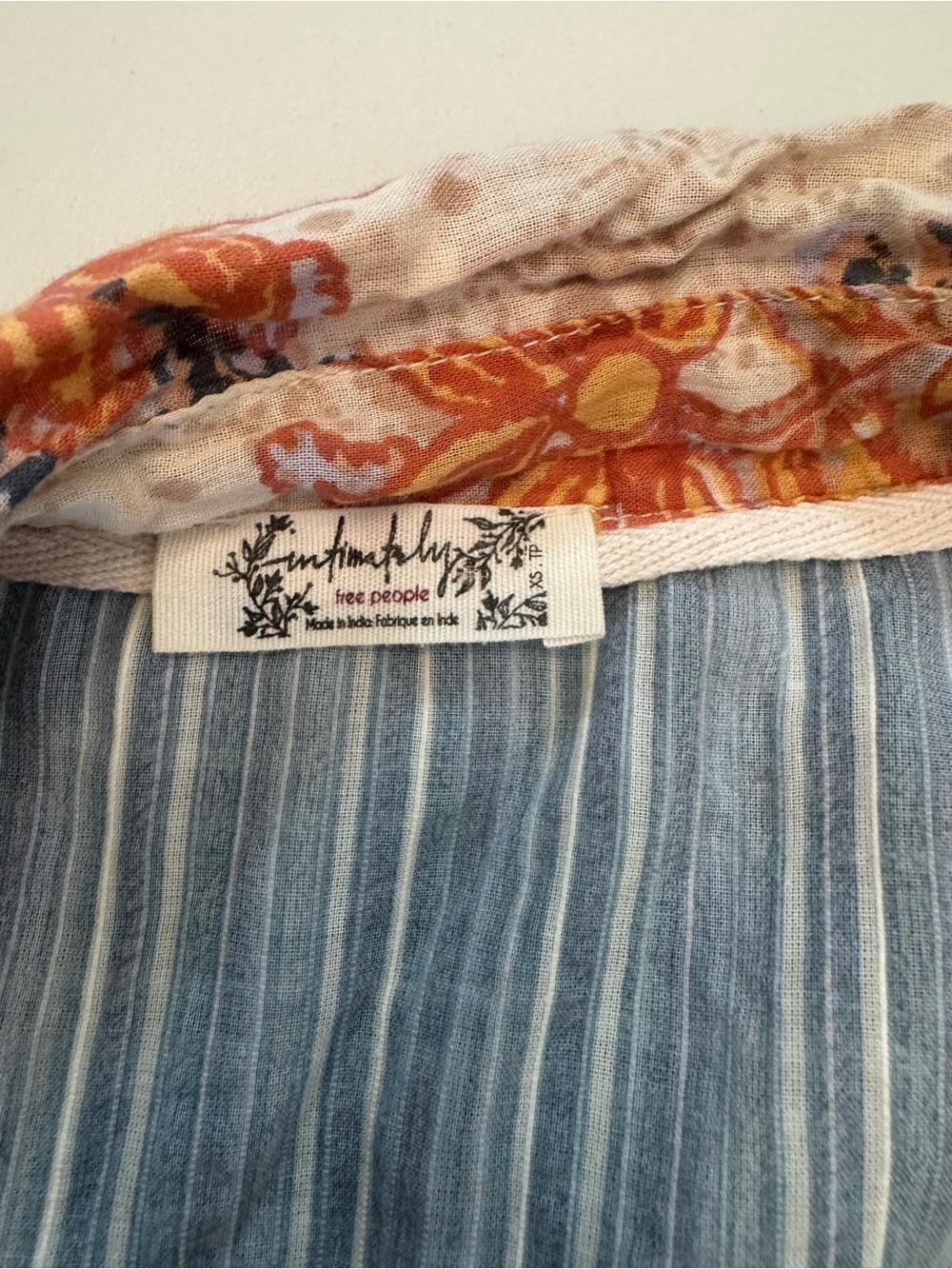 Free People Patchwork Oversized Button Down Shirt XS - Picture 5 of 9